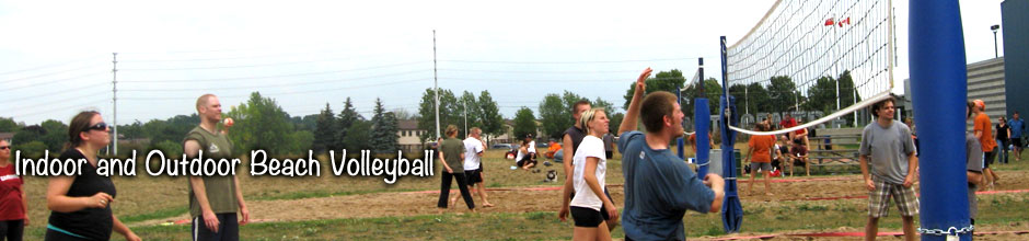 indoor and outdoor beach volleyball